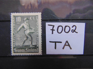 Фото марки Финляндия марка 1947г **