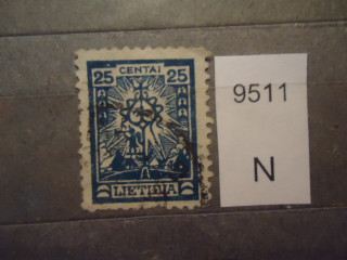 Фото марки Литва 1923г