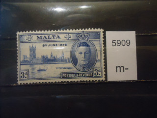 Фото марки Брит. Мальта 1946г **