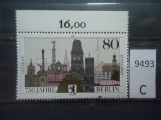 Фото марки Германия Берлин 1987г **
