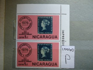 Фото марки Никарагуа пара **