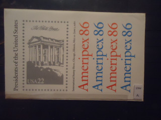 Фото марки США 1986г конверт **