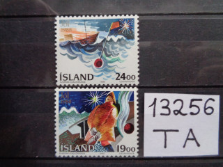 Фото марки Исландия серия 1988г **