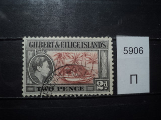 Фото марки Гилберт и Эллис острова 1939г