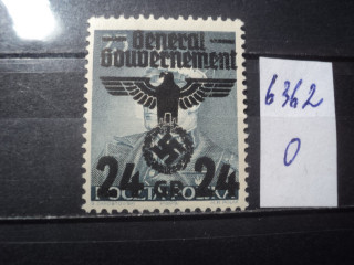 Фото марки Германская оккупация Польши 1937г **