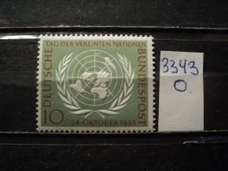 Фото марки Германия ФРГ 1955г **