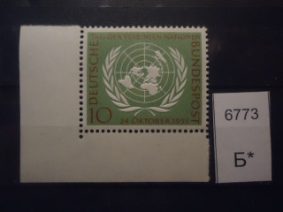 Фото марки Германия ФРГ 1955г **