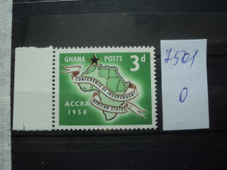 Фото марки Гана 1958г **