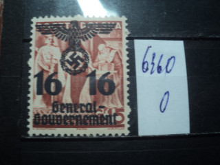 Фото марки Германская оккупация Польши 1939г **