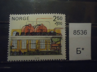 Фото марки Норвегия 1986г **