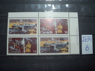 Фото марки Канада 1978г сцепка **