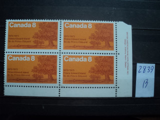 Фото марки Канада квартблок 1973г **