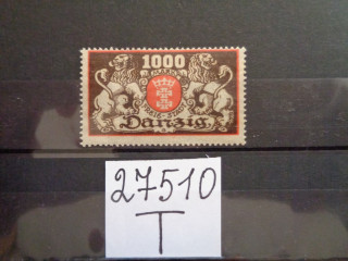 Фото марки Данциг 1923г *