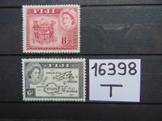 Фото марки Британские Фиджи 1954г **