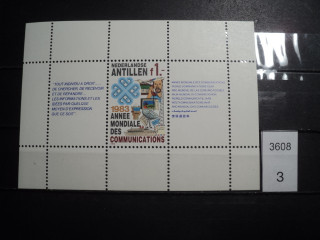 Фото марки Нидерландские Антильские острова блок 1983г **