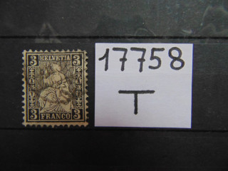 Фото марки Швейцария 1862г