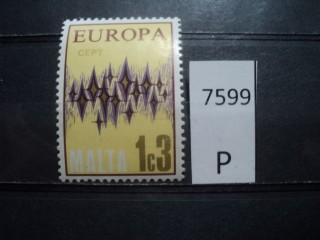 Фото марки Брит. Мальта 1972г **
