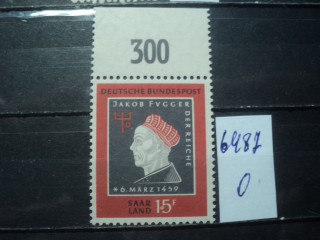 Фото марки Германия СААР 1959г **