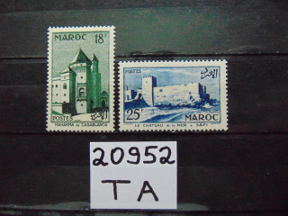 Фото марки Французское Марокко 1955г **