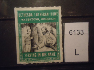 Фото марки США Благотворительная марка лютеранской общины, обслуживающих людей с отклонениями *
