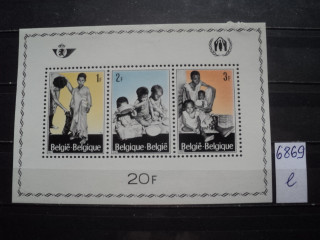 Фото марки Бельгия блок *