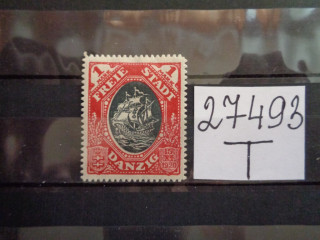 Фото марки Данциг 1921г *