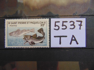 Фото марки Французские Сент Пьер и Микелон 1957г **