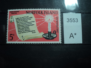 Фото марки Норфолк остров 1967г **