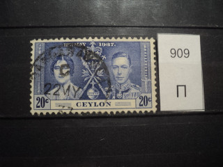 Фото марки Брит. Цейлон 1937г