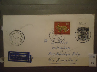 Фото марки ФРГ конверт 1967г