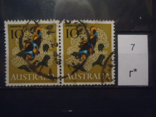 Фото марки Австралия 1966г пара