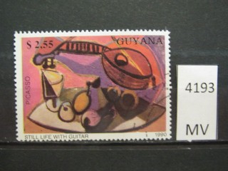 Фото марки Гвиана 1990г
