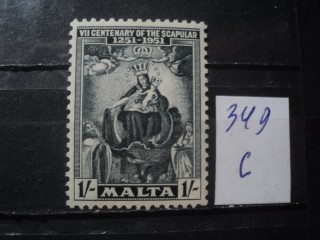 Фото марки Брит. Мальта 1951г **