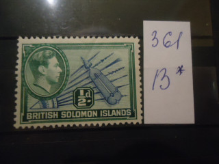 Фото марки Брит. Соломоновы острова 1939г **