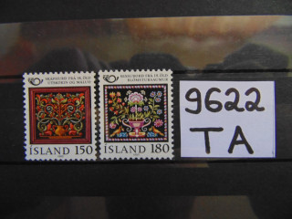 Фото марки Исландия серия 1980г **