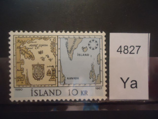 Фото марки Исландия 1967г **