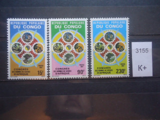 Фото марки Франц. Конго 1986г **