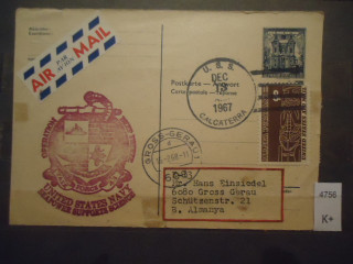 Фото марки США конверт 1967г