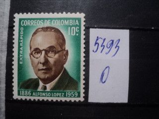 Фото марки Колумбия 1959г *