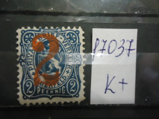 Фото марки Городская приват почта 1890-1900гг ермания надпечатка