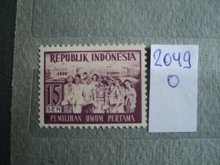 Фото марки Индонезия 1955г *