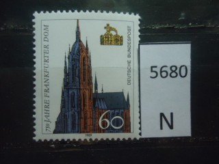 Фото марки Германия ФРГ 1989г **
