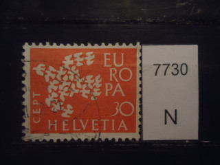 Фото марки Швейцария 1961г