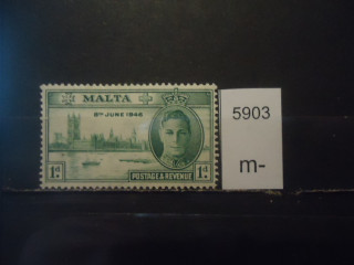 Фото марки Брит. Мальта 1946г **