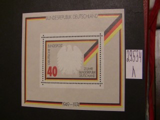 Фото марки Германия ФРГ 1974г блок **