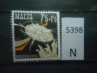 Фото марки Мальта 1974г **