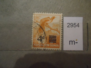 Фото марки Папуа-Новая Гвинея надпечатка