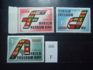 Фото марки Гана серия 1960г **