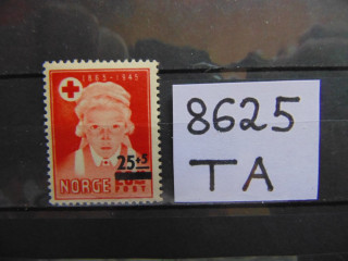 Фото марки Норвегия марка 1948г **