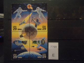 Фото марки США 1992г квартблок **